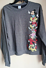 Disney Mickey And Friends Sweatshirt Sweater Size Medium color gray