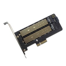 SSDs To PCIE Adapter Card M.2 NVME Hard Disk Adapter Double SSDs Card