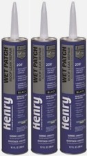 Henry HE208004 208 10.1 oz Wet Patch Roof Leak Cement Repair - Pack of 3 Tubes