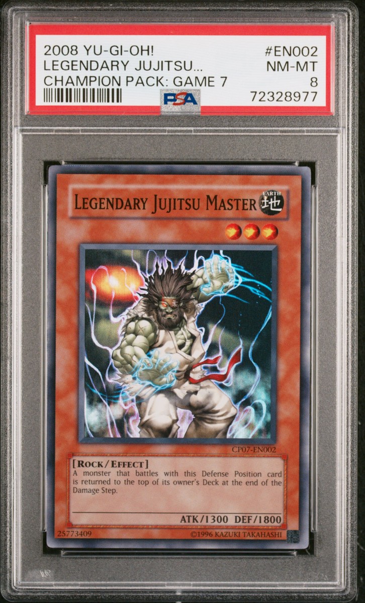 YUGIOH CP07-EN002 LEGENDARY JUJITSU MASTER SUPER RARE HOLO PSA 8