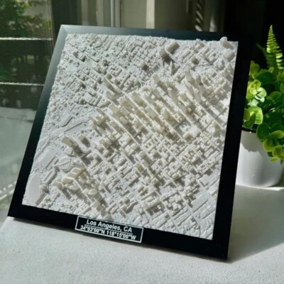 Los Angeles Modern Art 3D City Model | 10''x10''