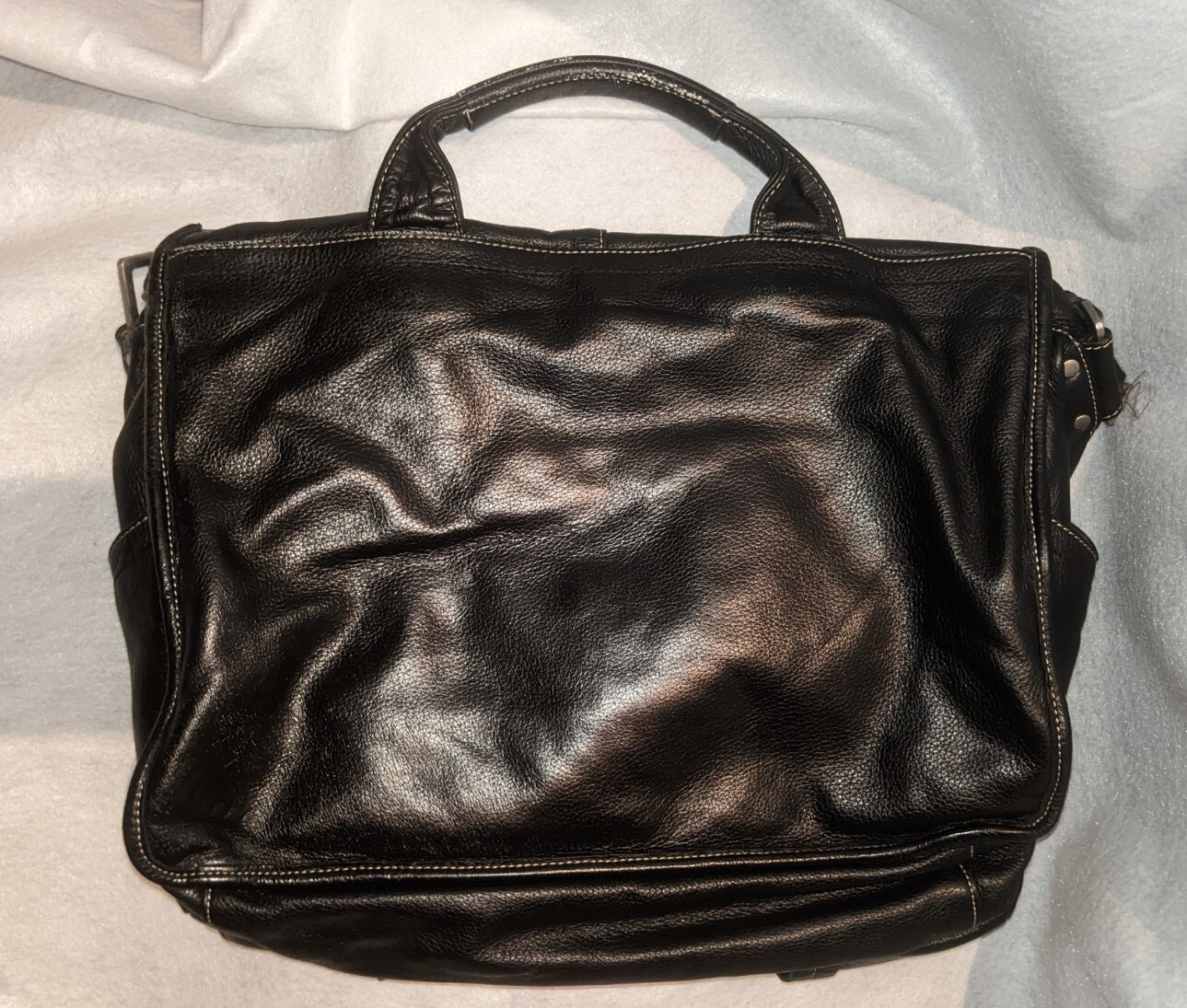 Ameri Leather Briefcase Satchel Messenger Laptop … - image 4