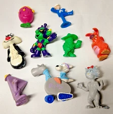 Vintage PVC Figures advertising McDonalds Alley Cat Yowie Nicktoons Astroniks