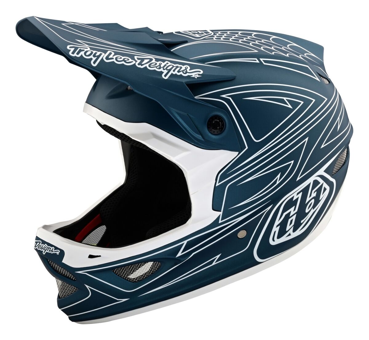 Troy Lee Designs TLD D3 Fiberlite Bike Helmet Spider Stripe Troy Lee Designs TLD D3 Fiberlite Bike Helmet Spider Stripe