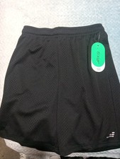 Jumping Beans Boys Black Mesh Athletic Shorts L 7 Polyester Elastic Waist