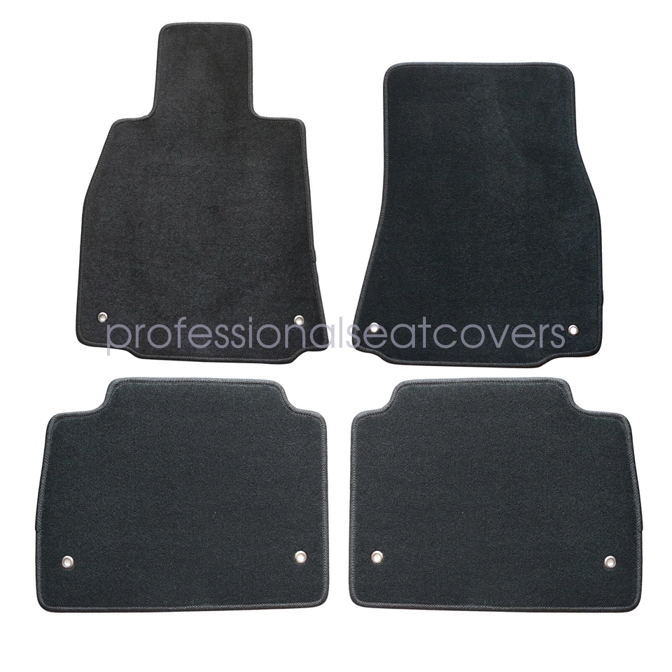 New Floor Mats Carpet Velour For 2007 2008 2009 2010 2011 2012 Lexus LS460 Black - Image 4 of 4