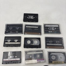 Lot Of 10 Type 2 High Bias Cassette Tapes: Maxell XL II / XL II-S, TDK SA 90