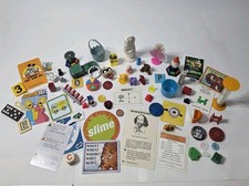 Miniature Trinket Shelf Tray 68 Mini Items Mixed Lot Toys Game I SPY Junk Drawer