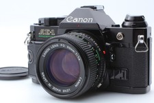  MINT Canon AE-1 Program Black 35mm Film Camera New FD 50mm f/1.4 Lens JAPAN