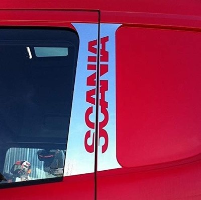 Für Scania Streamline P G R Serie Chrom Tür Säulen Blende 2 Türer 4 tlg...