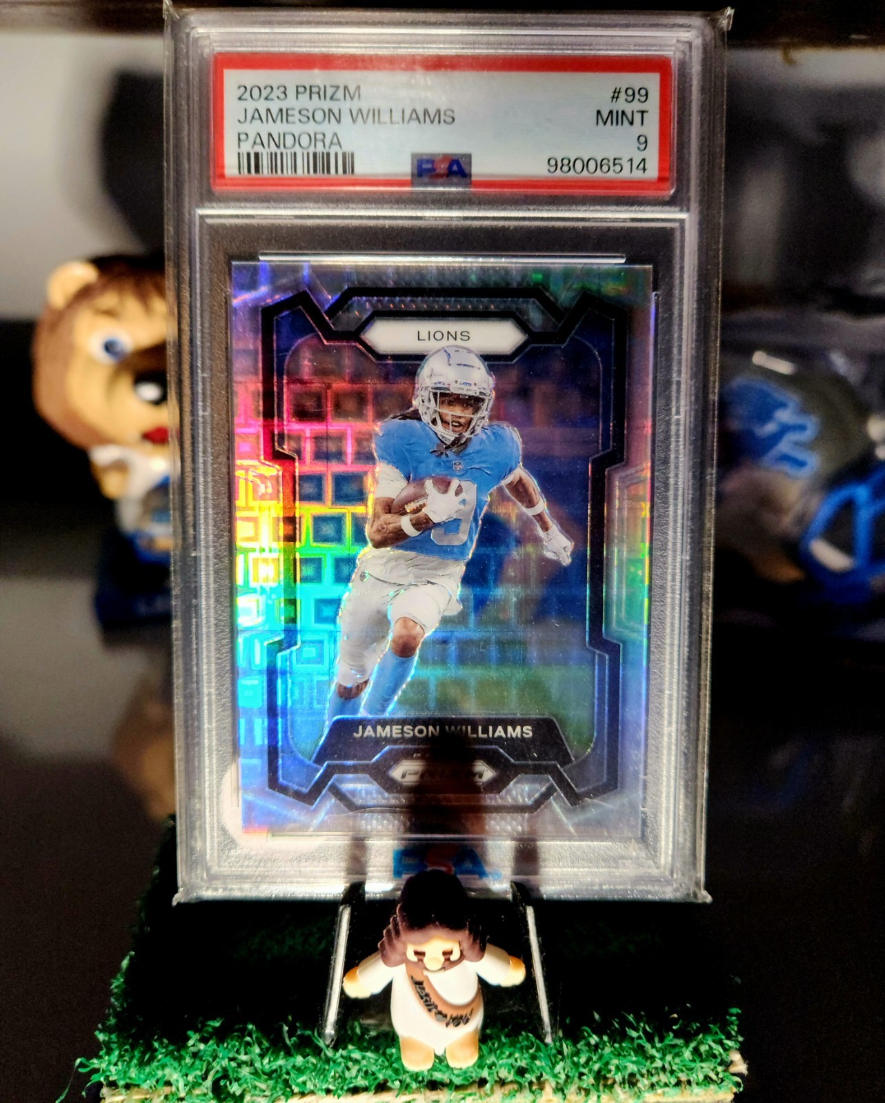 2023 Panini Prizm - Jameson Williams #311 Pandora Prizm /400 (RC) PSA 9