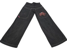 VINTAGE Y2K JNCO Tribals Spider Jeans Boys Youth Size 12 Deadstock Skater Pants