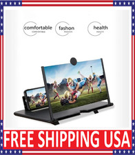 12/10" Screen Magnifier for Cell Phone,3D HD Magnifying Projector Screen Enlarge
