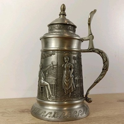 Frieling Zinn German Beer Stein Pewter Tankard Albrecht Dürer Design Collectable