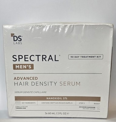 DS Labs Spectral Men's Hair Density Serum 90 Day Treatment Kit Sealed