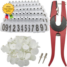 Cattle Ear Tags Number Plastic Livestock Animal Tag for Cows Ear Tag Kit