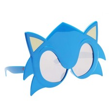 Official SONIC Sunglasses, Costume Accessory, UV400 Blue Sonic Mask One Size ...