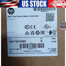 Allen-Bradley 150-F361NBD SMC Flex Smart Motor Controller US Free Tax
