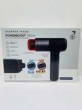 SHARPER IMAGE POWERBOOST PRO . HOT  COLD PERCUSSION MASSAGER ICE HEAT THERAPY