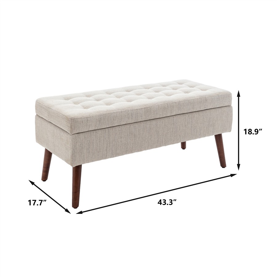 Storage Bench with Storage Bench for Bedroom End of Bed Bench Foot of Bed Linen