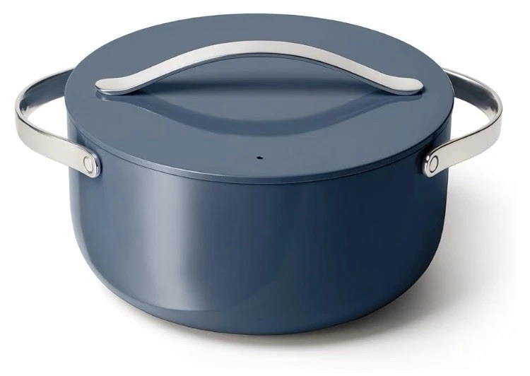 Caraway Nonstick Ceramic Dutch Oven Pot with Lid (6.5 qt, 10.5") - Non Toxic, PT