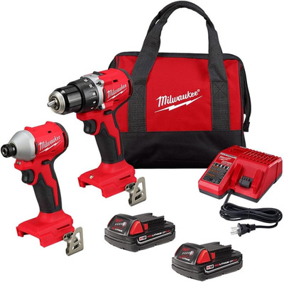 - M18TRADE Compact BRUSHLESS 2-Tool Combo KIT
