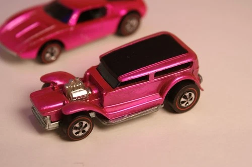 Restored Hot Wheels Redline - The Demon - Hot Pink!! Free Shipping!!