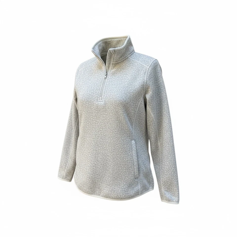 L.L. Bean Misses Suéter Polar Cremallera Completa Chaqueta/Estaño Talla Pequeña Grande Foto 3 de 4