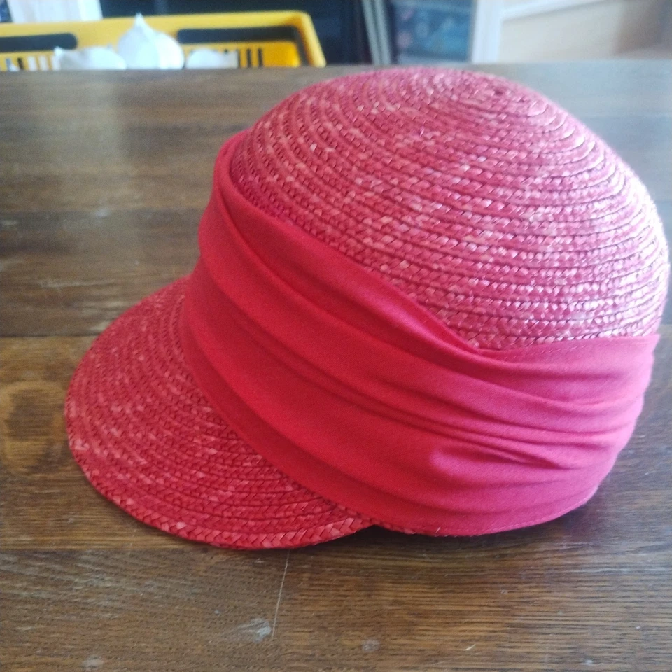 Chapeau Seeberger Paille Naturelle Taille Unique Visière et Bandeau - Photo 3/4