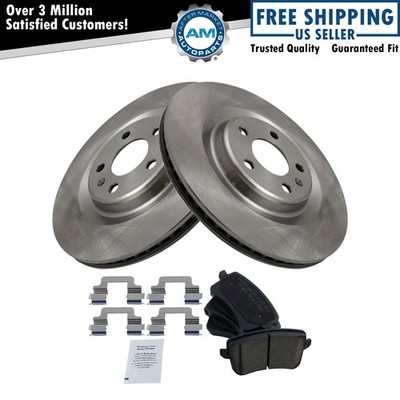 Rear Brake Pad & Rotor Kit Ceramic Fits Audi