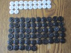 77 Vintage WW2 Era US Navy Uniform Buttons: Denim Shirt, Pants — photo 1