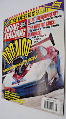 Drag Racing Monthly Magazine August 1997 Super Stock Pro Mod Street Racers