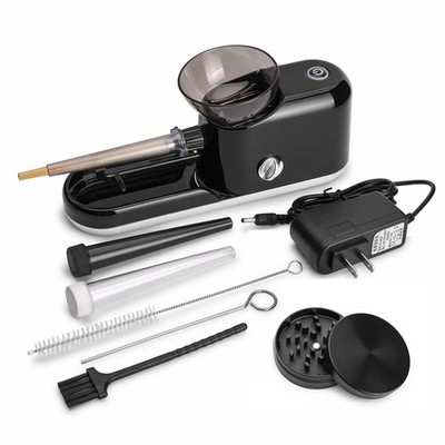 Free Boy Upgraded Electric Cones Rolling Pre Roll Machine + Grinder, Black