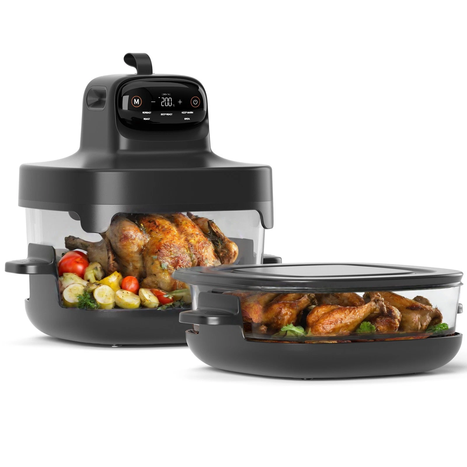 5 in 1 Glass Air Fryer, 360 Transparent Visibility Air Fryer, 4.7QT & 2.6QT
Opens in a new window or