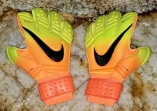 NIKE GK Premier SGT Citrus Orange Volt Goalkeeper Gloves NEW Mens Womens Sz 6