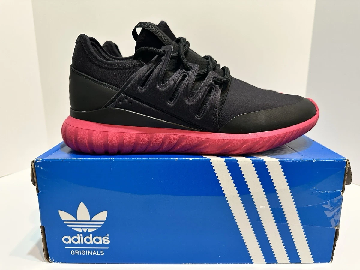 Adidas Tubular Radial sneakers in a Core Black and Equipment Pink Mens 12 Adidas Tubular Radial Men main image 3