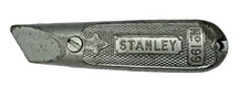 VINTAGE STANLEY No. 199 ALUMINUM UTILITY KNIFE BOX CUTTER - Made In USA