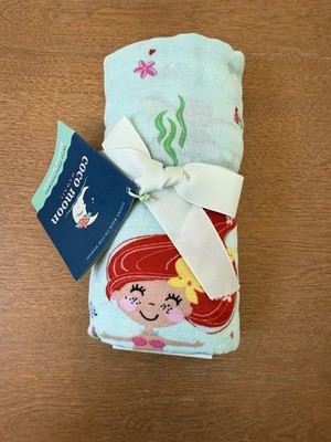 NEW Coco Moon Hawaii Luxuriously Soft Swaddle Blanket Mermaid Bamboo