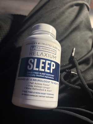 RELAXIUM SLEEP 60 Capsules - Dietary Supplement for Better Sleep -  Exp 1/2027