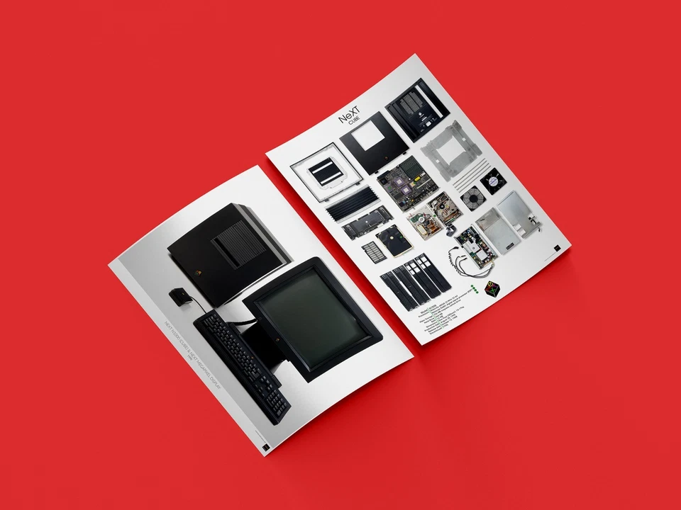 NeXT cube computer anatomy 50x70 cm - Bild 3 von 4