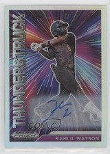 2021 Panini Prizm Draft Picks Thunderstruck Silver Kahlil Watson #T-KW Auto 0xf1