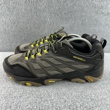 Merrell Moab FST Trail Hiking Shoes Mens Size 10.5 Olive Black Vibram MegaGrip