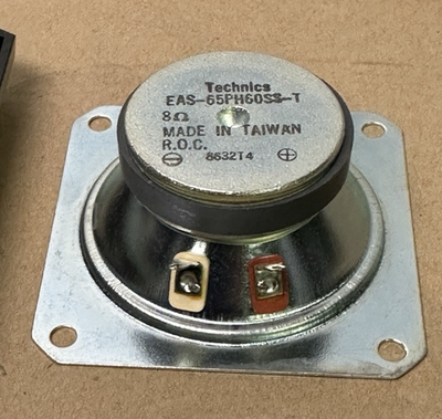 OEM Technics 3” Tweeter Driver EAS-65PH60SS-T Frame Screws Pulled