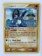 Swampert 27/100 Ex Crystal Guardians Stamped Reverse Holo Moderately Played 2006