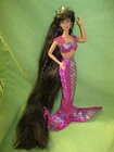#14588 VINTAGE Barbie 1995 Longest Ever JEWEL HAIR TERESA Mermaid DOLL w/ Tail