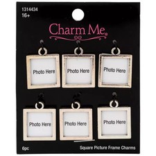 Square Picture Frame Charms