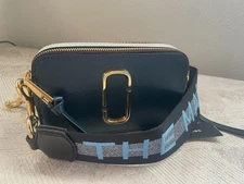 NWT! Marc Jacobs Snapshot Camera Bag New Blue Sea Multi