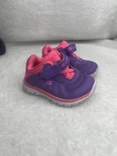 Champion Baby Girls 1W Shoes Sneakers Neon Pink Purple Toddler Shoe Size Sz 1 W