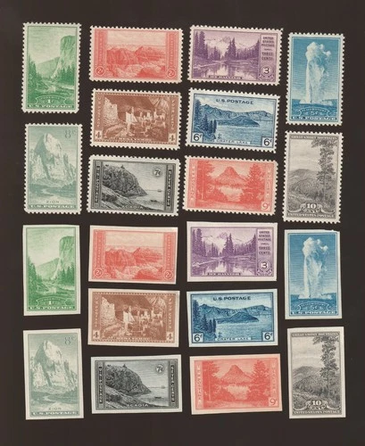 US Stamps, Collection Lot ; National Park Sets, see below