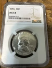1955 Franklin Half Dollar NGC ms64